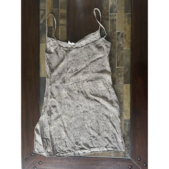 badgley mischka Slip Mini Dress Size Small Vintage Gray - Picture 1 of 7